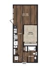 Main Street Flats Apartments Phase II 1x1 G Floor Plan Main Street Flats Apartments Phase II 1x1 G Floor Plan